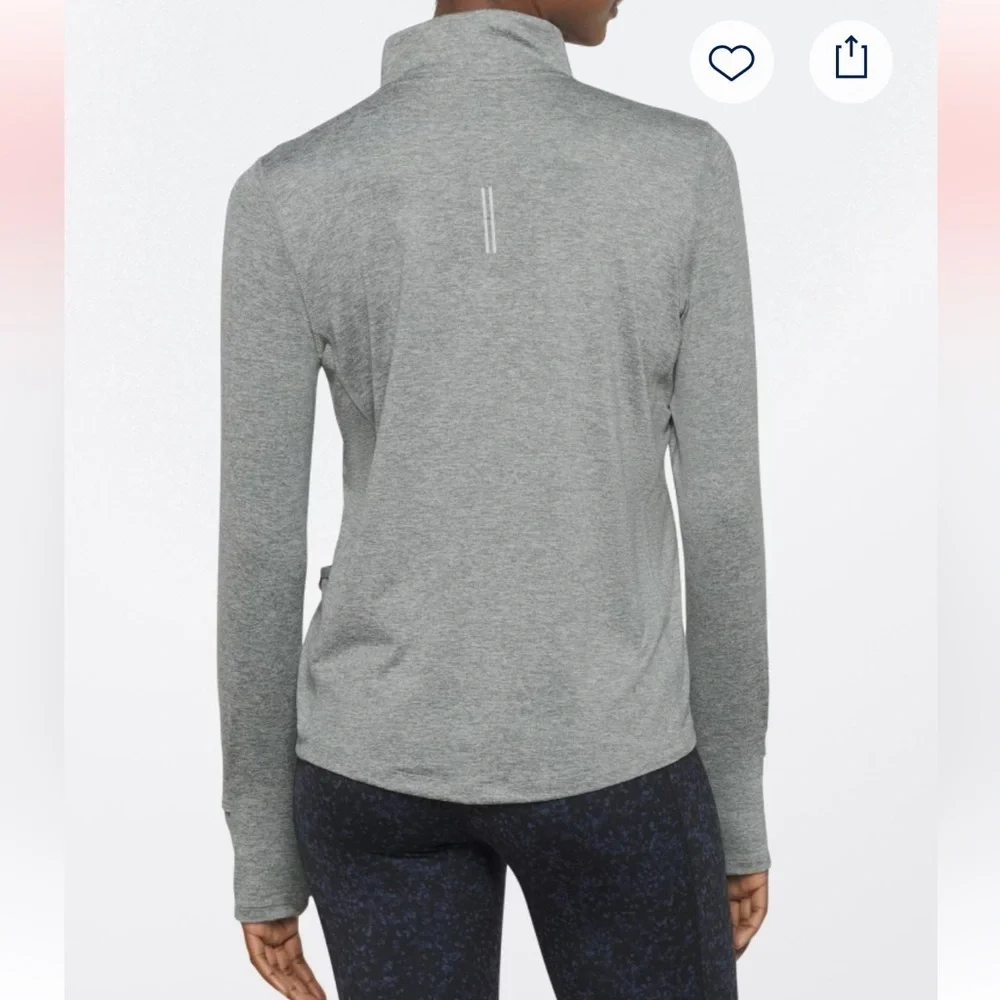 Like New- Gray Nike Element Half Zip Pullover